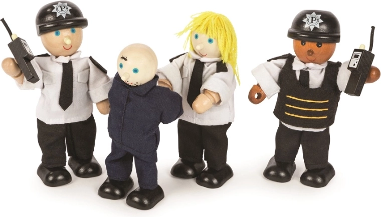 Tidlo Polizei- und Dieb-Figuren