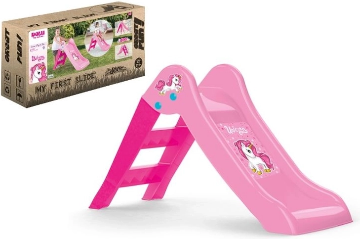 Dolu Einhorn-Kinderrutsche, rosa