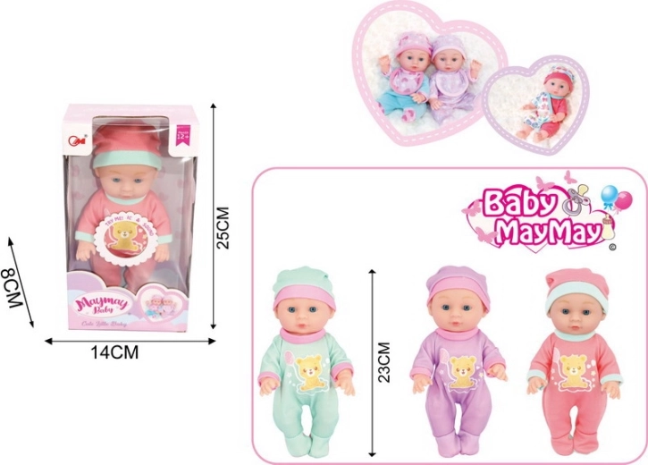 Baby mit Soundeffekten 22 cm – 1 Stück