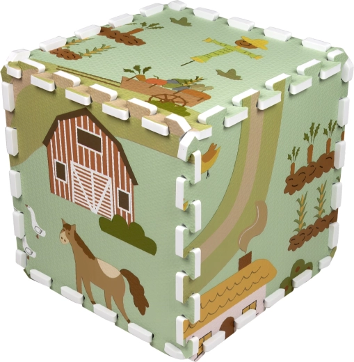 Puzzle flach oder zu 3D-Formen zusammensetzen