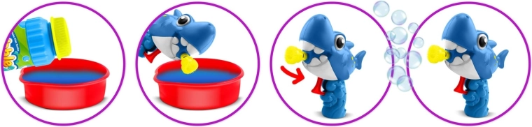 Ein Meer aus Blasen ohne Batterien