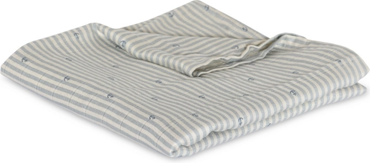 Nuuuroo Valentin Musselintuch aus Bambus stripe anchor - 1 Stück