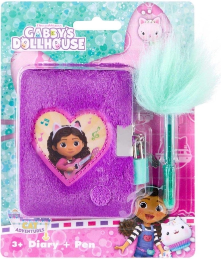 Mini-Plüschnotizbuch mit Kugelschreiber – Gabby's Dollhouse