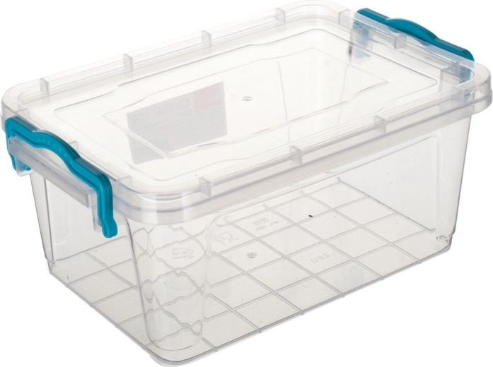 Gema Vorratsdose rechteckig 2,8 l mit türkisfarbenen Griffen