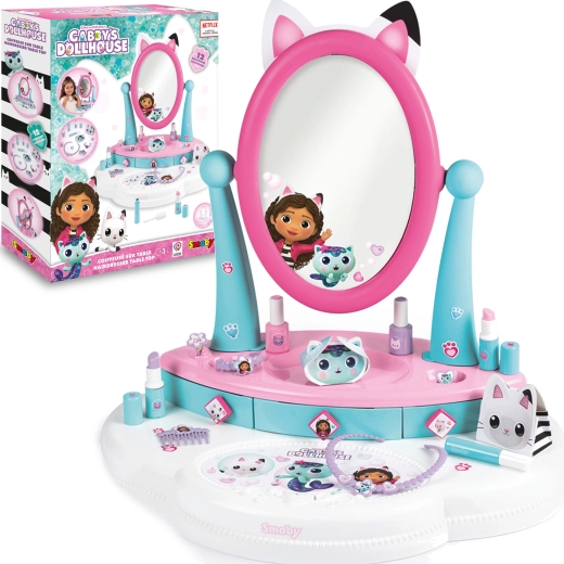 Smoby Gabby’s Dollhouse Kinder-Schminktisch mit 12 Accessoires