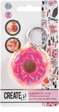 Lippenbalsam Donut mit Anhänger rosa