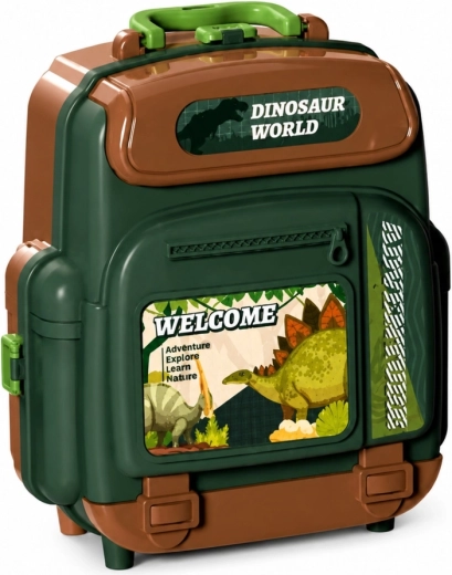 Rucksack-Koffer, der sich in eine Spielwelt verwandelt