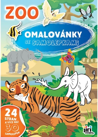 Malbuch mit Aufklebern ZOO