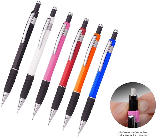 Mechanischer Bleistift ICO P5 0,5 mm mit gummiertem Griff