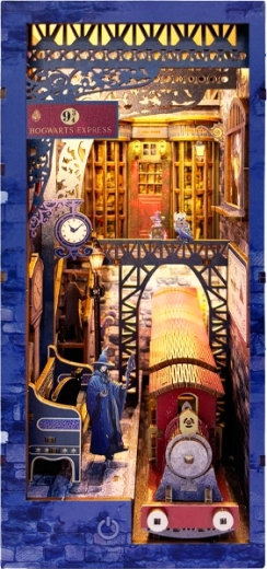3D Buchstützen-Puzzle – Magischer Bahnhof