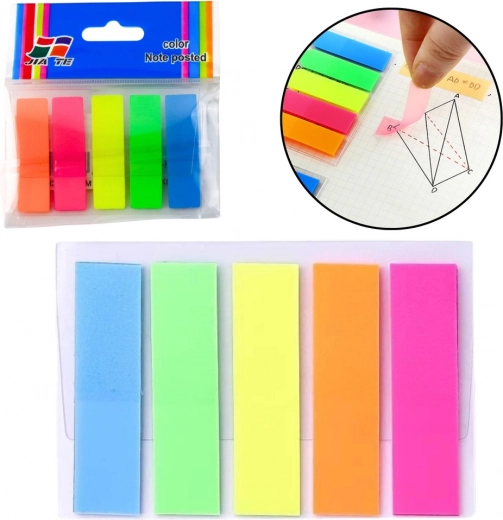 Selbstklebende rechteckige bunte Indexetiketten 45x12mm