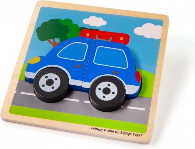 Einlegepuzzle Auto Bigjigs Toys