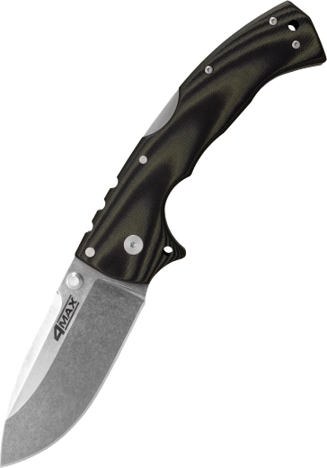 Cold Steel 4-MAX Taschenmesser, schwarz‑grün, G10, Stonewash, Clip