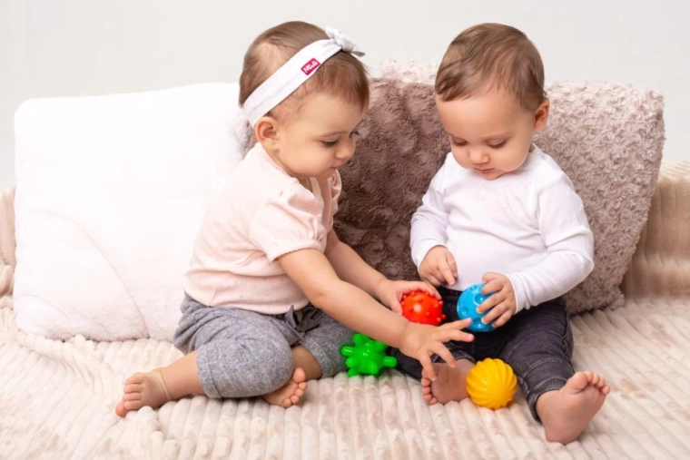 Verschiedene Texturen für die sensorische Entwicklung