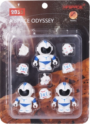 Astronauten 3 Figuren 6 cm