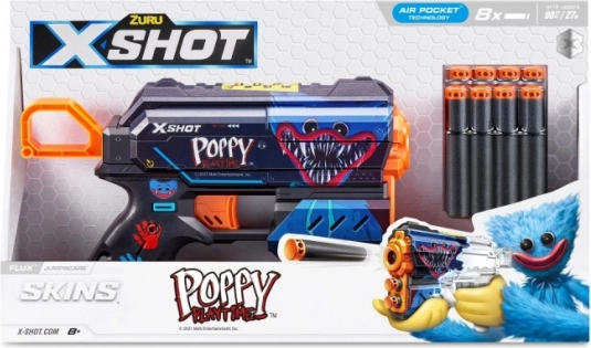 Schaumpistole X-Shot Flux Jumpscare – 8 Pfeile