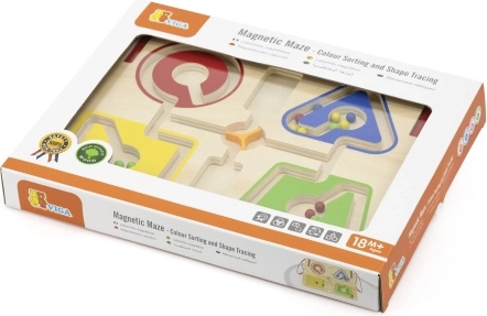 Magnetisches Holzlabyrinth für Kinder