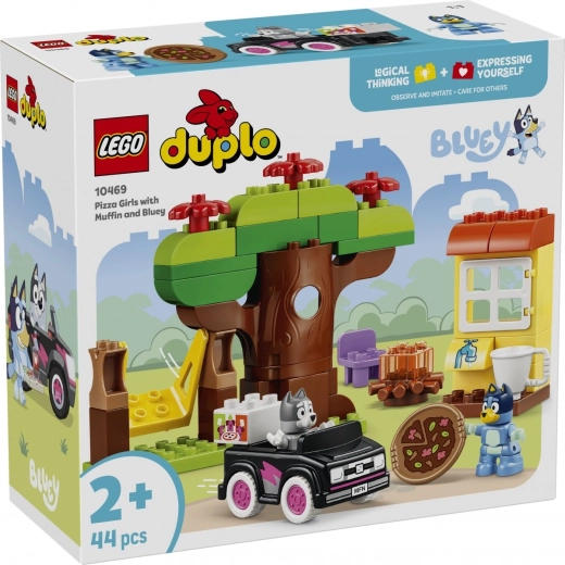 LEGO DUPLO Bluey Bauset „Pizzeriaspaß“ mit Muffin und Bluey