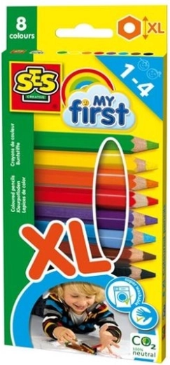 SES My First extra dicke Pastellstifte 8 Stk. XL
