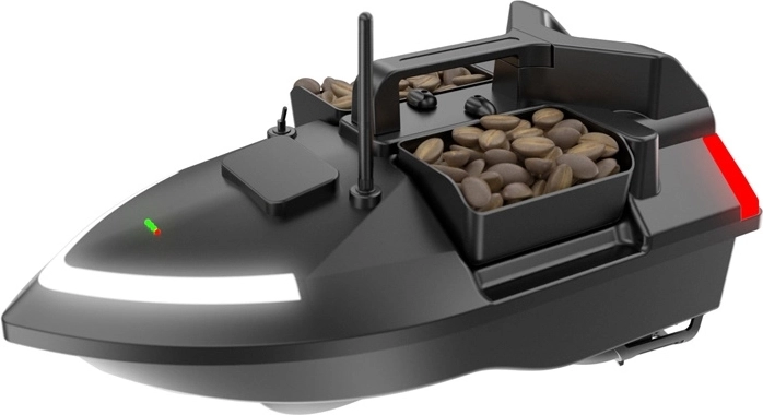 Drei unabhängige Kammern für bis zu 2 kg Köder