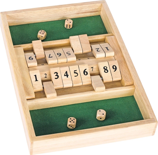 Double shut the box – Holzspiel mit Würfeln