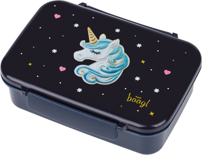 Baagl Brotdose mit Fächern Unicorn Gold