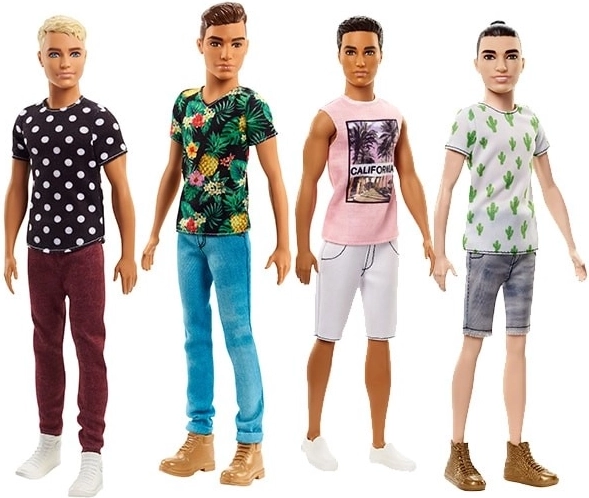 Barbie Fashionistas Ken im blauen T-Shirt mit Kakteen