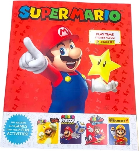 Super Mario Play Time Sammelalbum für Sticker