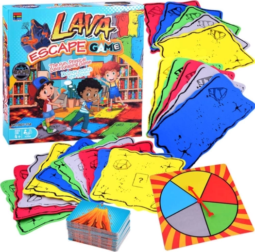 Brettspiel Der Boden ist Lava – spring, wetteifere und berühre nicht die Lava