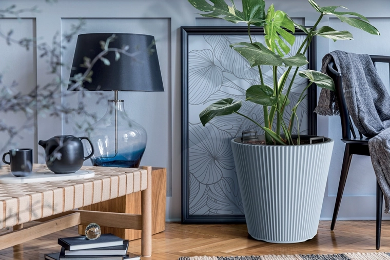 Modernes, geripptes Design für Innen- und Außenbereiche