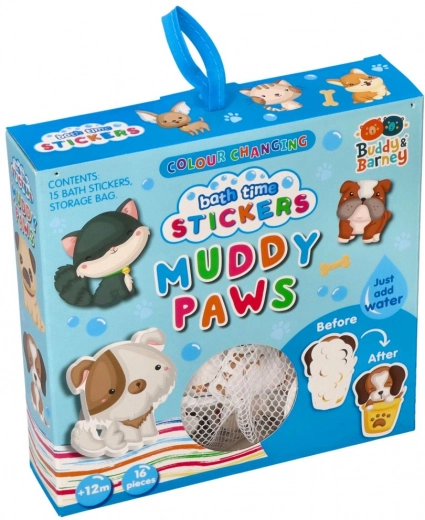 Farbwechselnde Bade-Sticker Tiere mit Netz