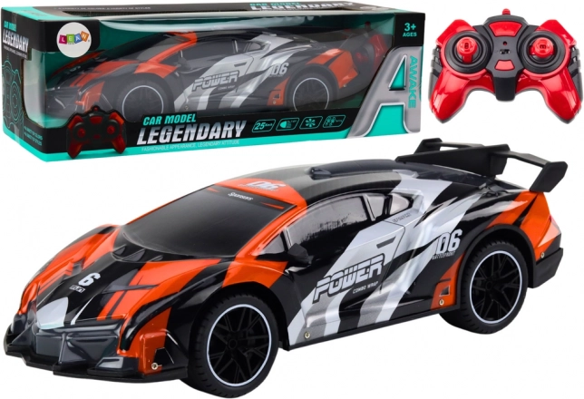 RC-Sportwagen 1:10 grau‑orange bis 25 km/h
