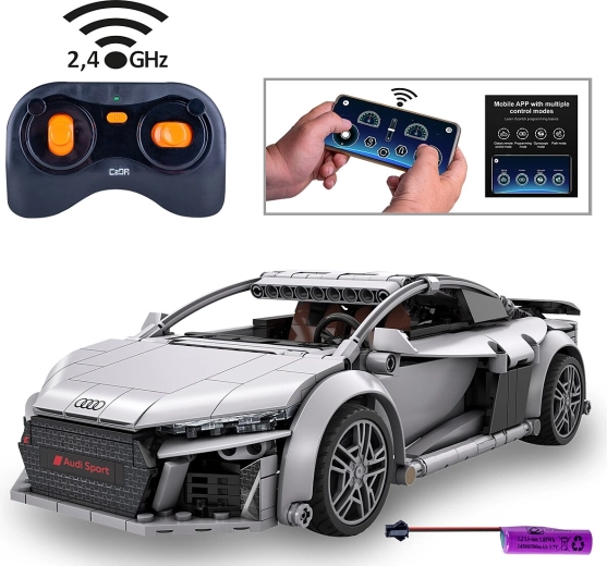 CaDA Audi R8 Coupé 1:14 mit Fernsteuerung, grau