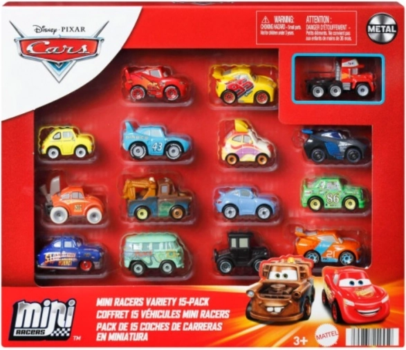 Cars Mikroautos – 15-teiliges Set aus Metall-Spielzeugautos