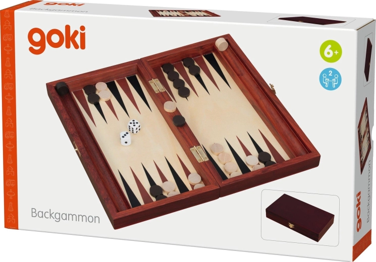 Klassisches Backgammon in einer Holzausführung