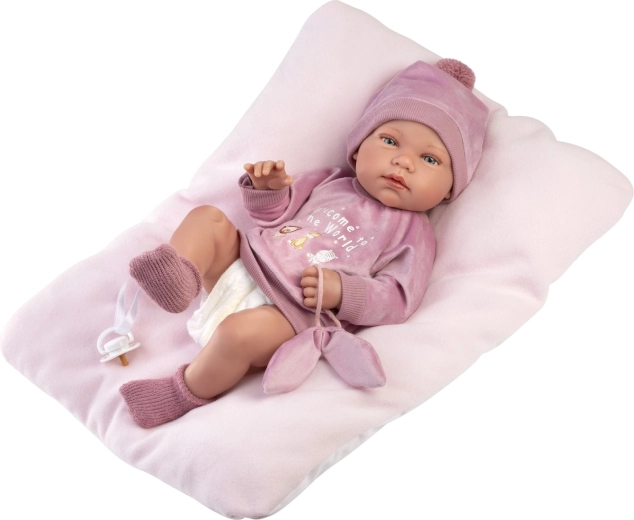 Llorens New Born Mädchen – realistische Baby-Puppe 43 cm