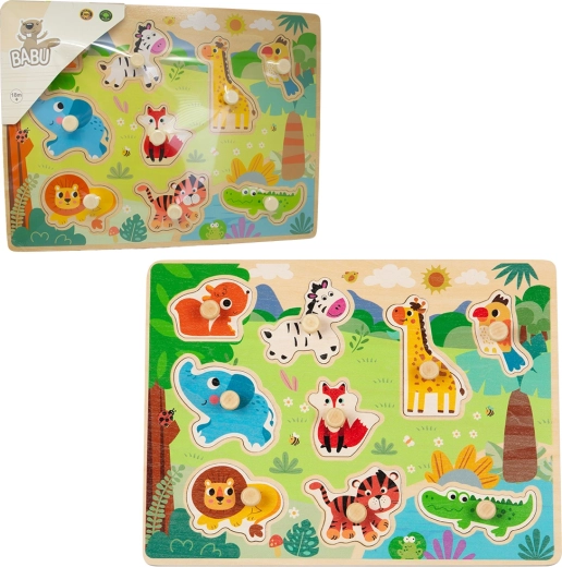 Babu Holz-Steckpuzzle Safari