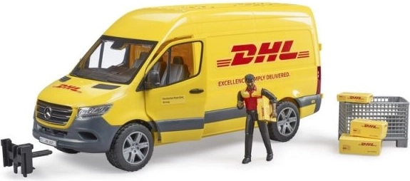 Bruder Mercedes-Benz Sprinter DHL mit Fahrer und Zubehör