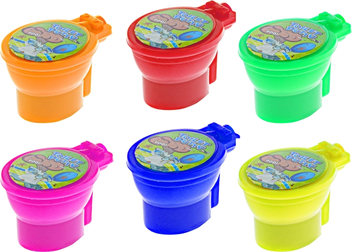 Sechs leuchtende Neonfarben