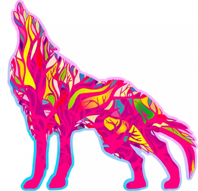 Holz-Puzzle Heulender Wolf 250 Teile