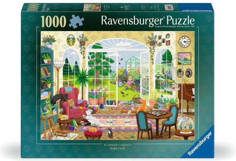 Ravensburger Puzzle Zimmer mit Blick in den Sommergarten 1000 Teile