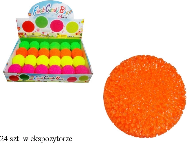 Leuchtender Gummiball mit unebener Oberfläche