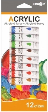 Acrylfarben 12×12 ml in Schachtel