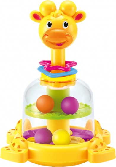 Giraffe mit Kügelchen – mechanisches Karussell