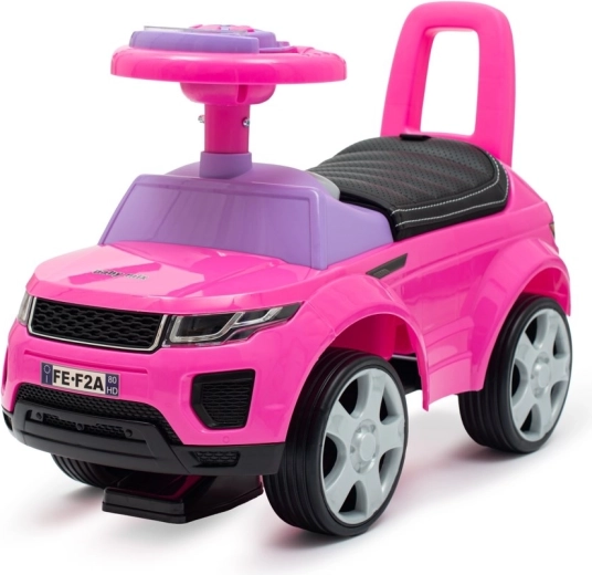 Kinder-Rutschfahrzeug SUV Baby Mix Prime rosa mit Kunstledersitz