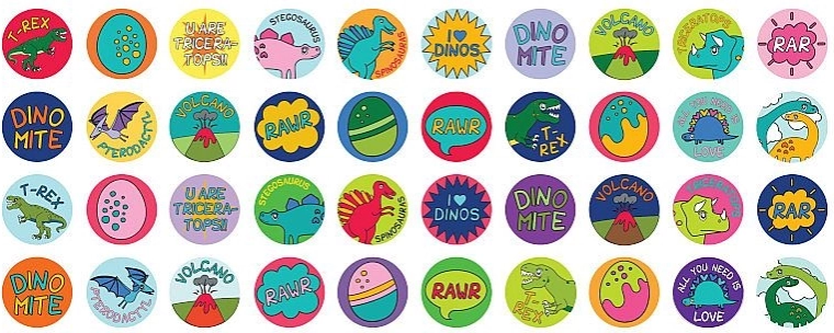 320 Sticker für endloses Gestalten