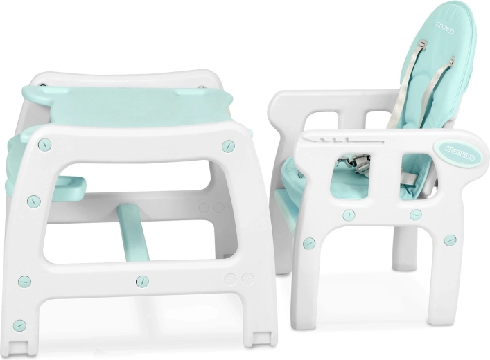 5-in-1: Hochstuhl, Wippe und Set mit Tisch