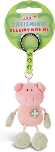 Plüsch-Schlüsselanhänger Schwein NICI Talisminis 8,5 cm