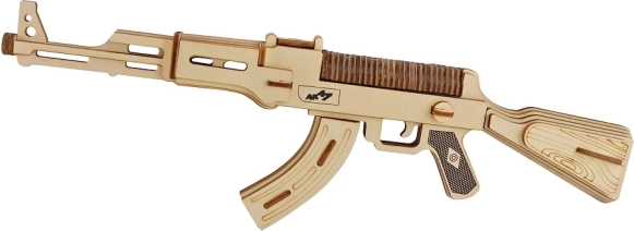 Holz-3D-Puzzle – Maschinenpistole AK‑47