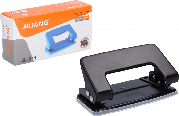 Schwarzer Locher für 10 Blatt